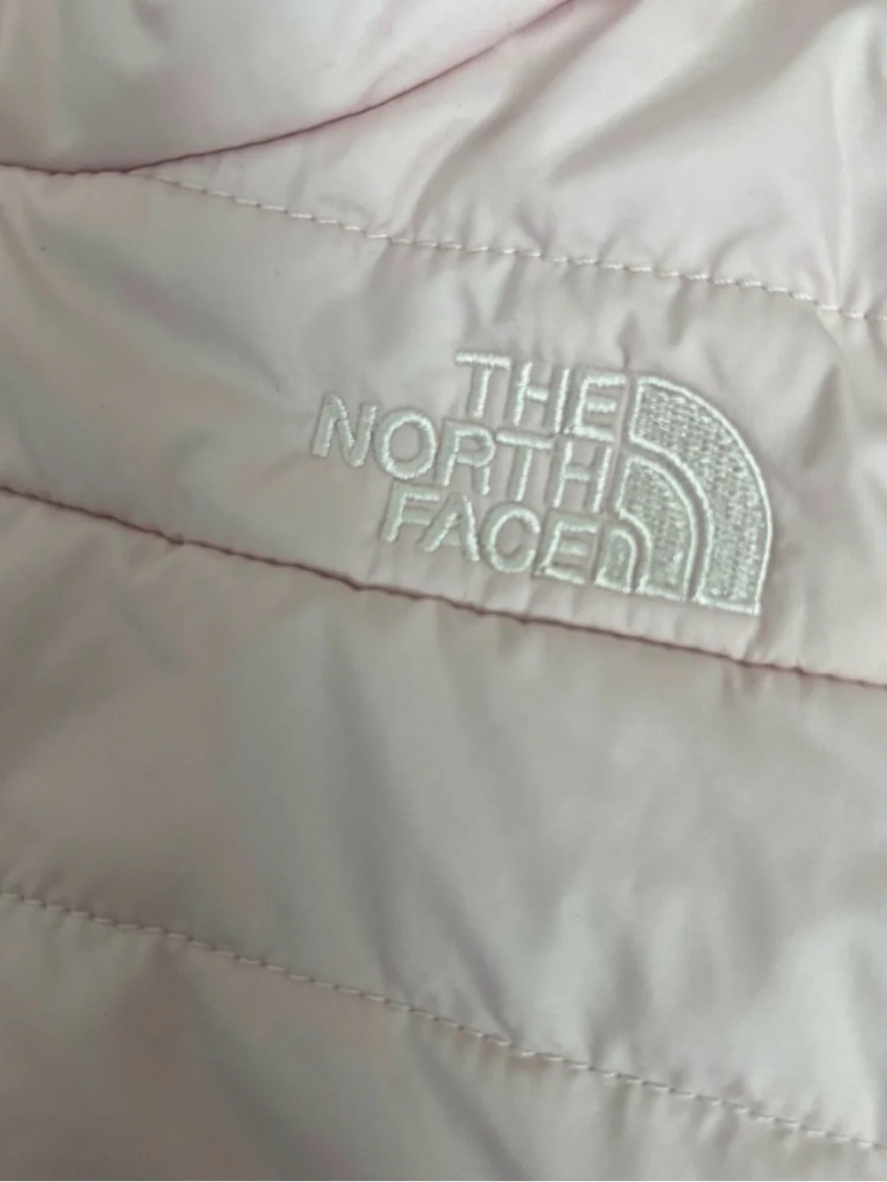 The North Face Pink Reversible Perrito hooded jacket 0-3 months